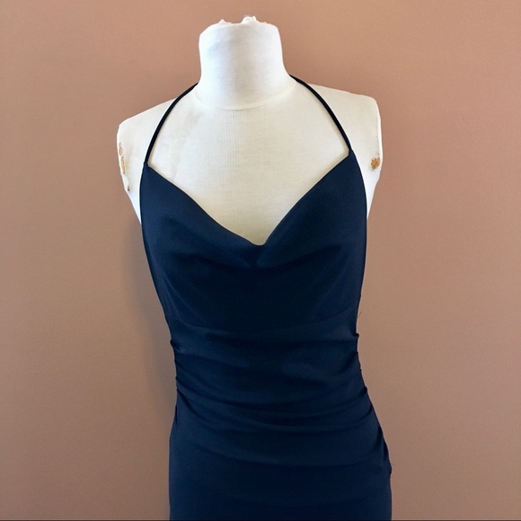 Sexy Black Dress with Shimmer - Picture 2 of 6